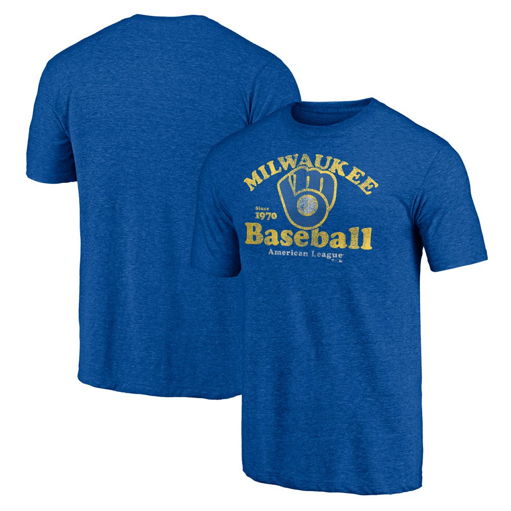 Milwaukee Brewers Our Game Tri-Blend T-Shirt - Royal