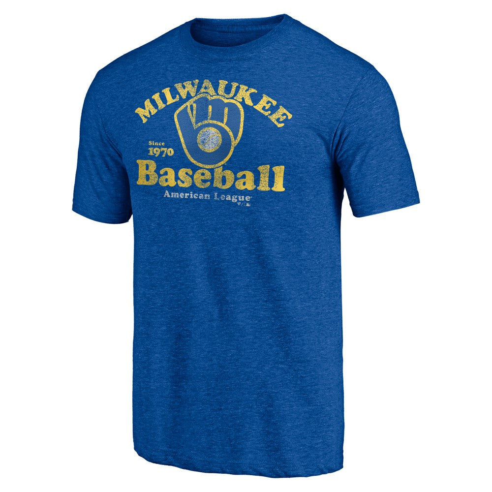 Milwaukee Brewers Our Game Tri-Blend T-Shirt - Royal