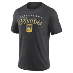 Pittsburgh Pirates Wonderment Tri-Blend T-Shirt - Charcoal