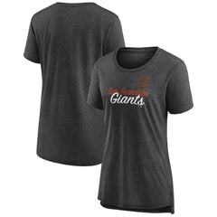 San Francisco Giants Women's Practice Time Tri-Blend T-Shirt - Gray