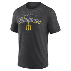 Seattle Mariners Wonderment Tri-Blend T-Shirt - Charcoal