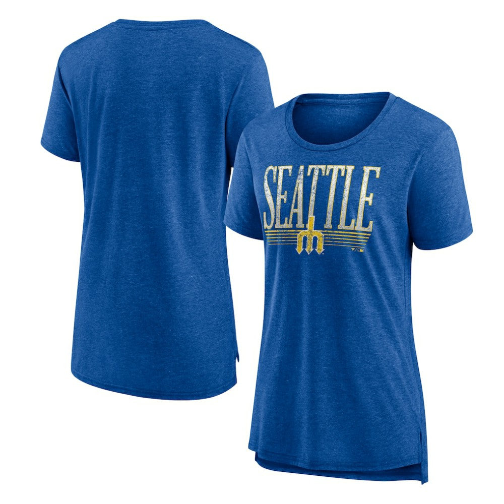 Seattle Mariners Women's Toppler Tri-Blend T-Shirt - Royal