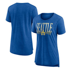 Seattle Mariners Women's Toppler Tri-Blend T-Shirt - Royal