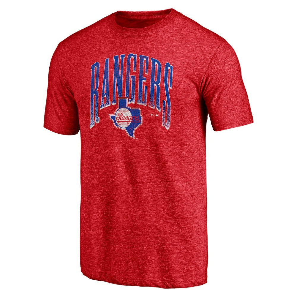 Texas Rangers Line Corps Tri-Blend T-Shirt - Red