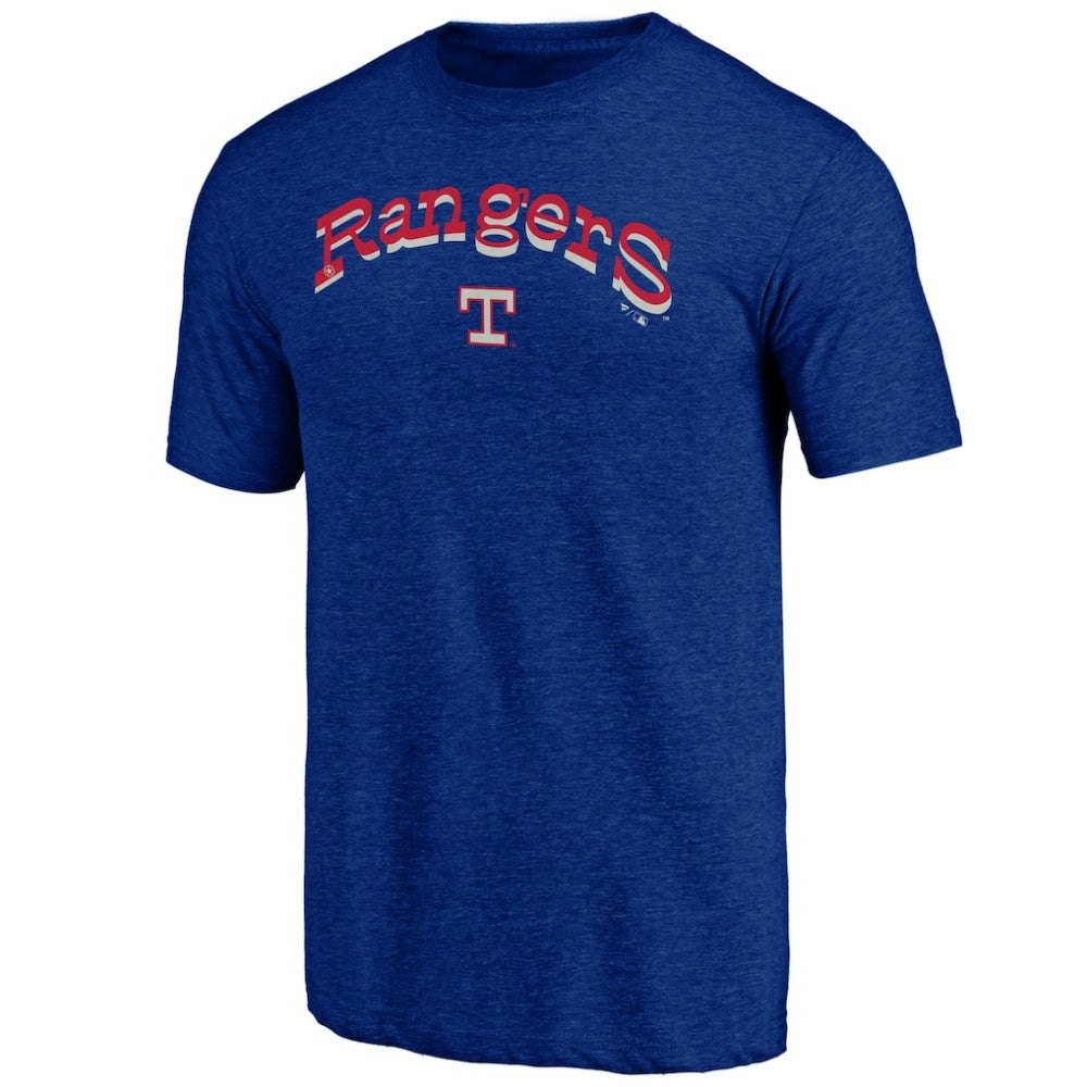 Texas Rangers Cooperstown Series Sweep Tri-Blend T-Shirt - Royal
