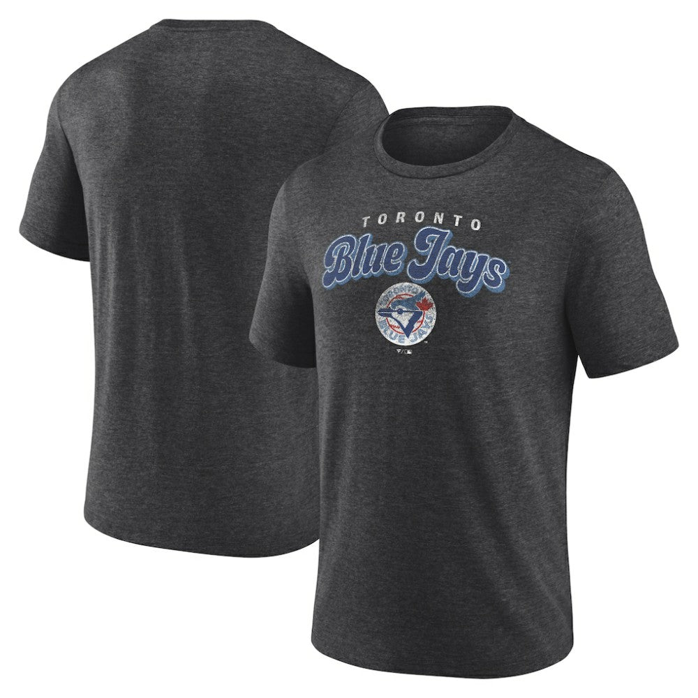 Toronto Blue Jays Wonderment Tri-Blend T-Shirt - Charcoal