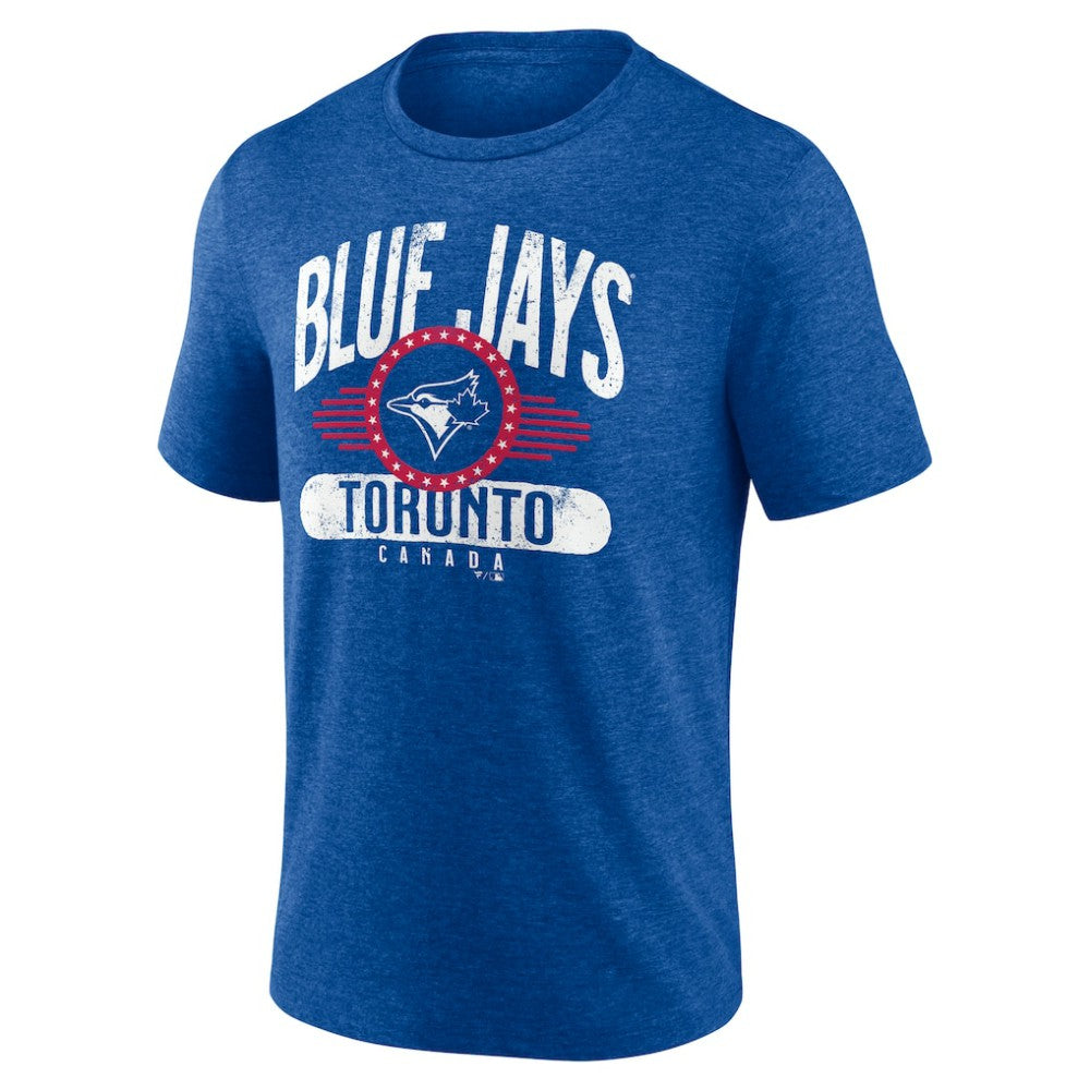 Toronto Blue Jays Badge of Honor Tri-Blend T-Shirt - Royal