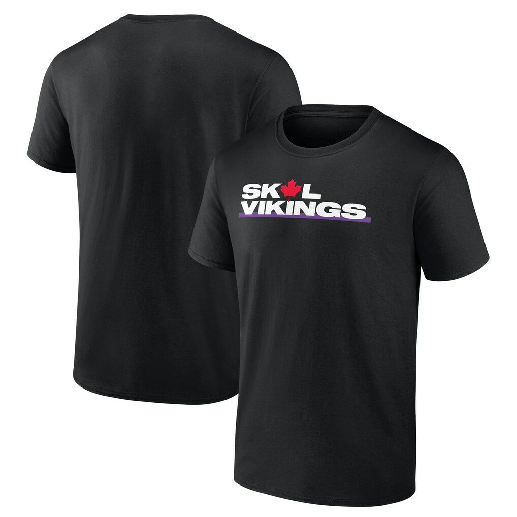 Minnesota Vikings Canada T-Shirt - Black cheap