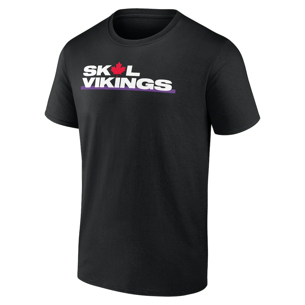 Minnesota Vikings Canada T-Shirt - Black cheap