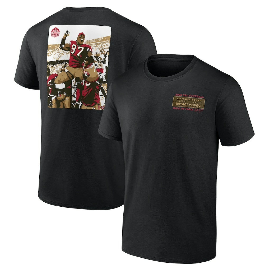 Bryant Young San Francisco 49ers Hall of Fame T-Shirt - Black discount