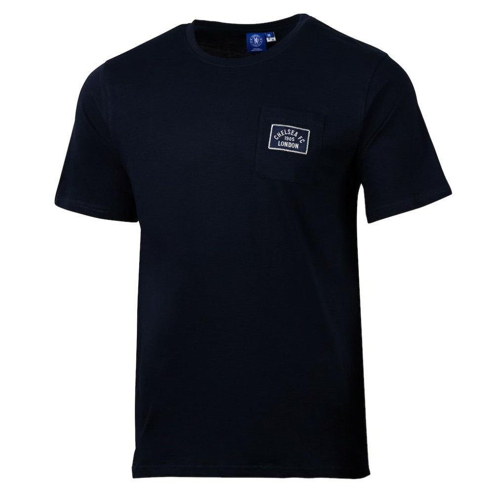 Chelsea Sport Design Sweden Relaxed Post Match Pocket T-Shirt - Navy on sale