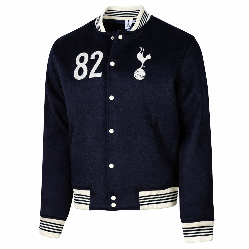 Tottenham Hotspur Sport Design Sweden Free Kick Wool Varsity Jacket - Navy online