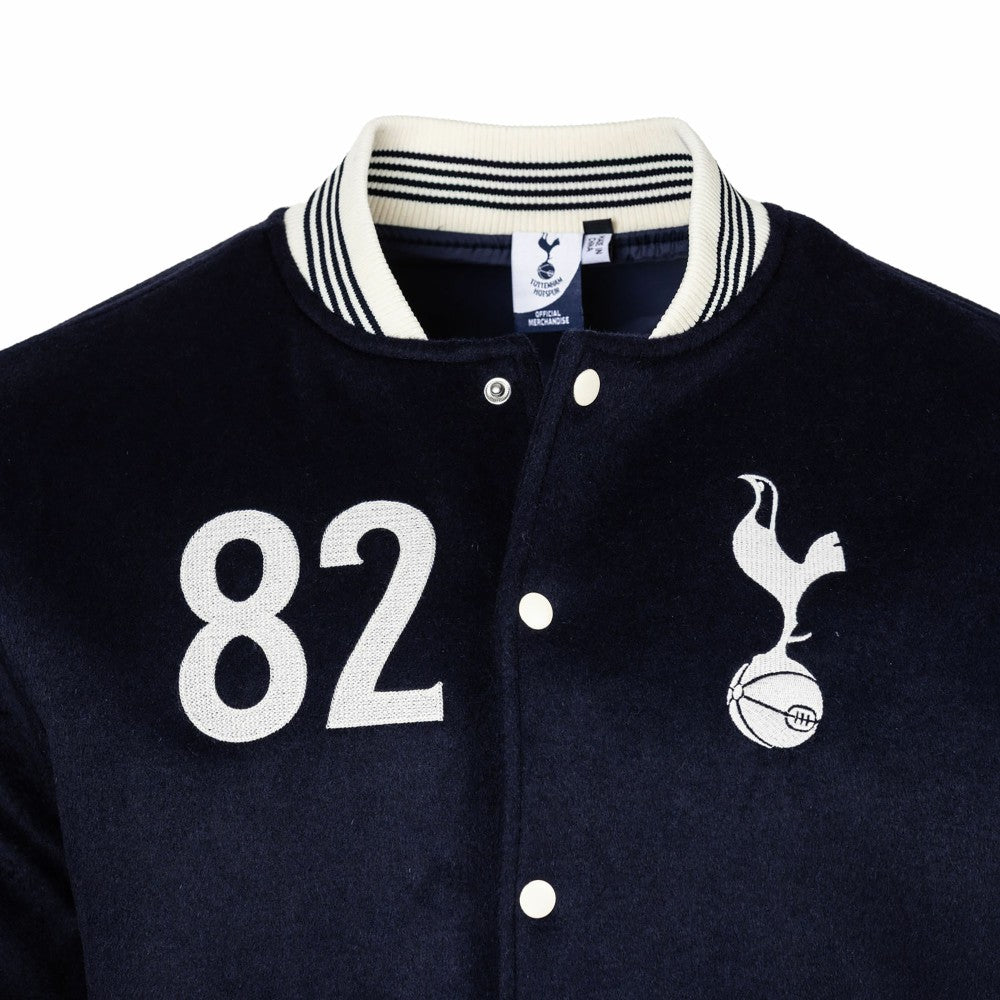 Tottenham Hotspur Sport Design Sweden Free Kick Wool Varsity Jacket - Navy online