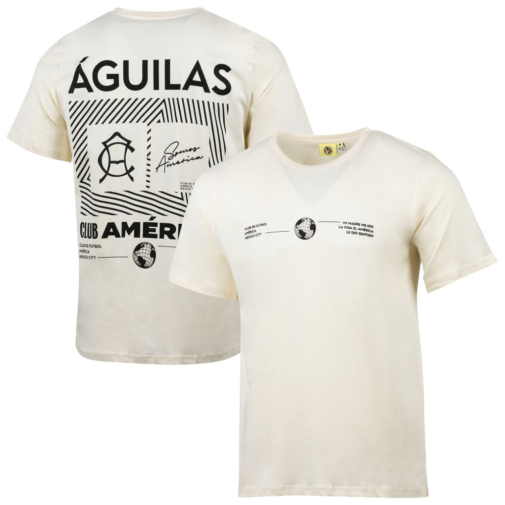 Club America Sport Design Sweden Everyday Relaxed T-Shirt - Cream shop