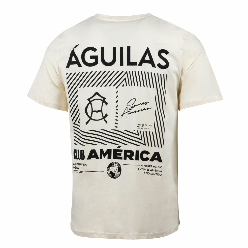 Club America Sport Design Sweden Everyday Relaxed T-Shirt - Cream shop