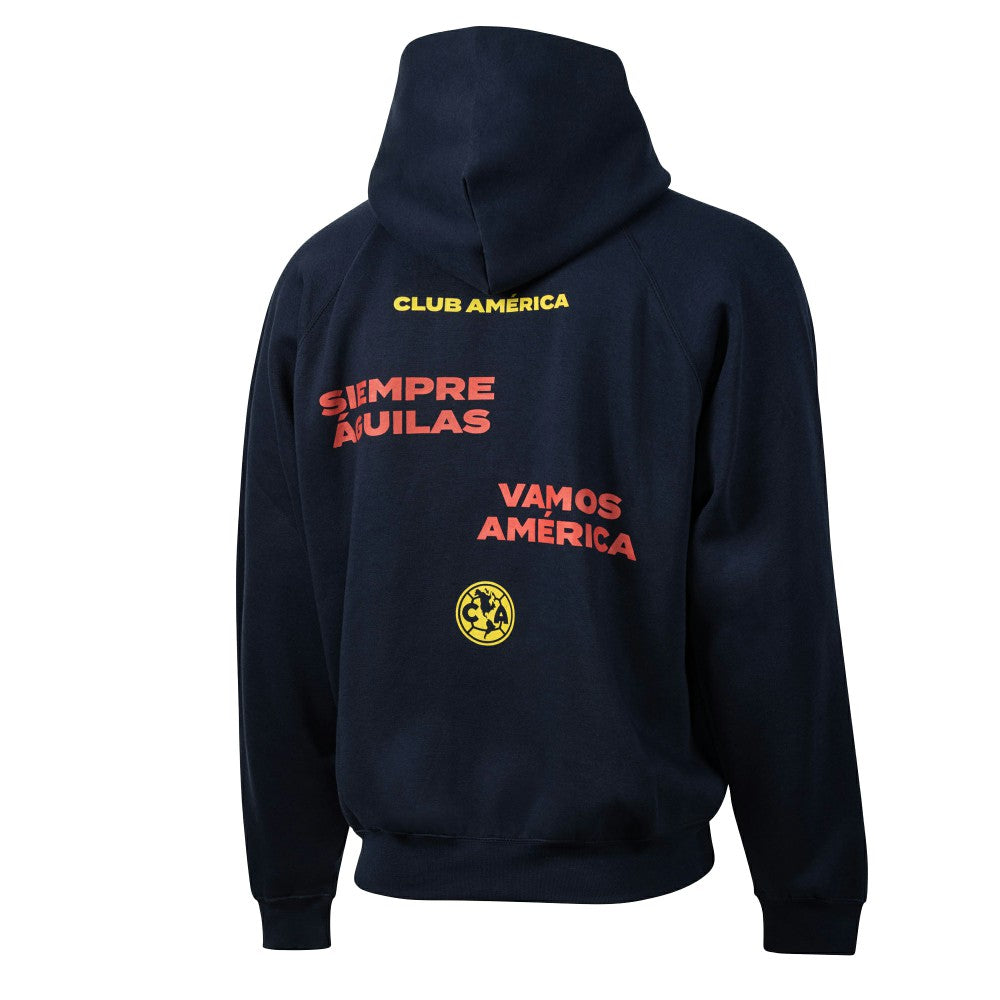 Club America Sport Design Sweden Overtime Oversized Raglan Hoodie - Navy shop