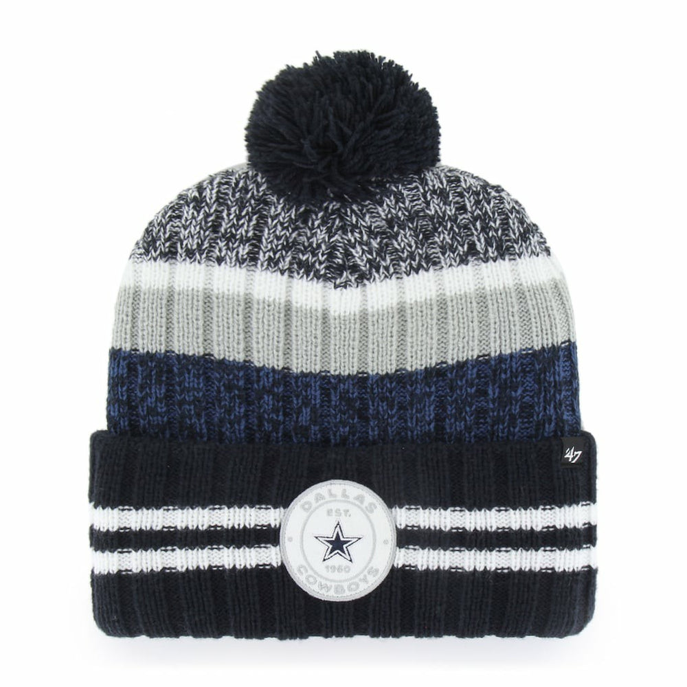 Dallas Cowboys '47 Quiver Cuffed Pom Knit Hat - Navy outlet