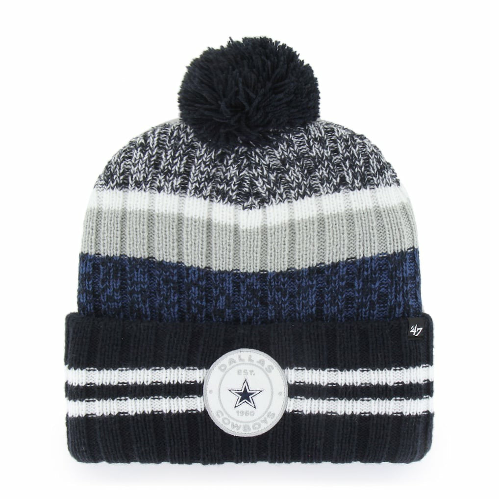 Dallas Cowboys '47 Quiver Cuffed Pom Knit Hat - Navy outlet
