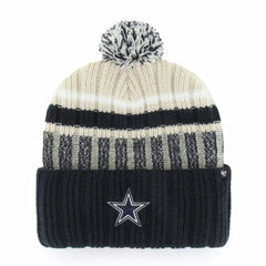 Dallas Cowboys '47 Long Range Cuffed Knit Hat with Pom - Navy on sale