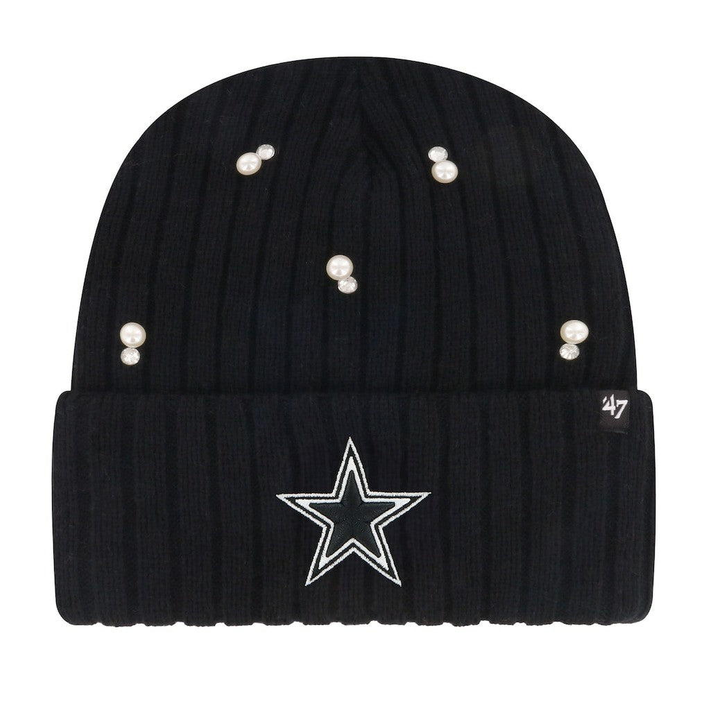 Dallas Cowboys '47 Women's Claudette Cuffed Knit Hat - Black outlet
