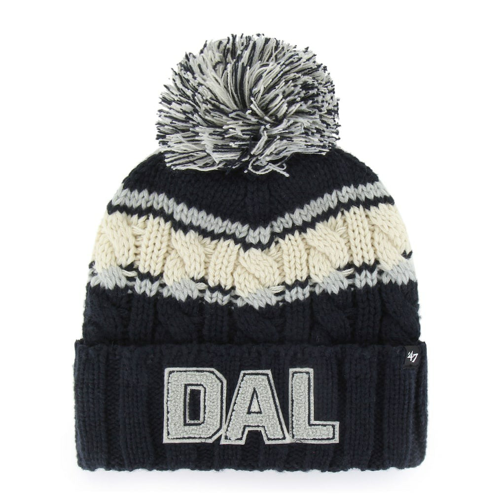 Dallas Cowboys '47 Women's Emma Cuffed Knit Hat with Pom - Navy online