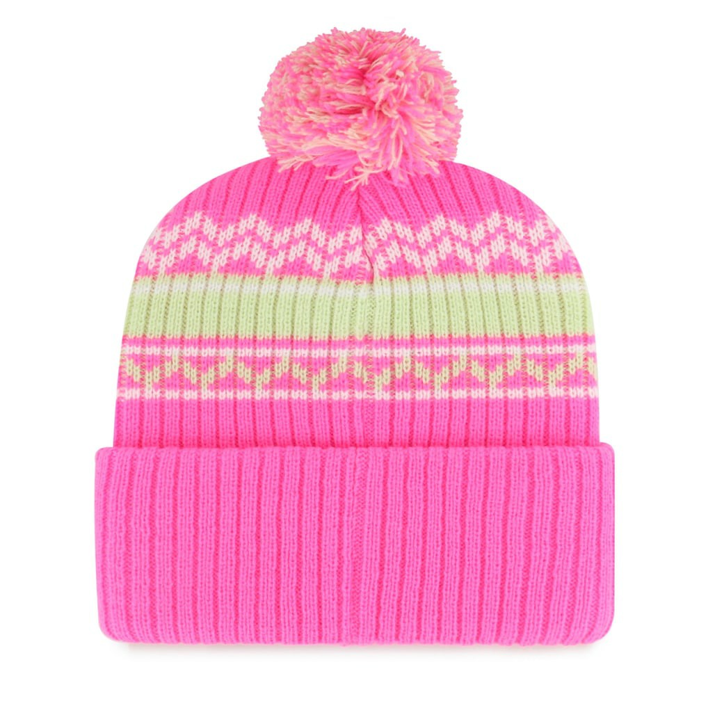 Dallas Cowboys '47 Girls Youth Polar Vortex Cuffed Knit Hat with Pom - Pink sale