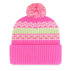 Dallas Cowboys '47 Girls Youth Polar Vortex Cuffed Knit Hat with Pom - Pink sale
