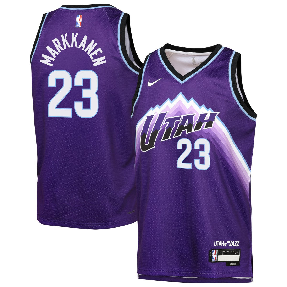 Lauri Markkanen Utah Jazz Youth Icon Edition Swingman Jersey - Purple | Nike outlet