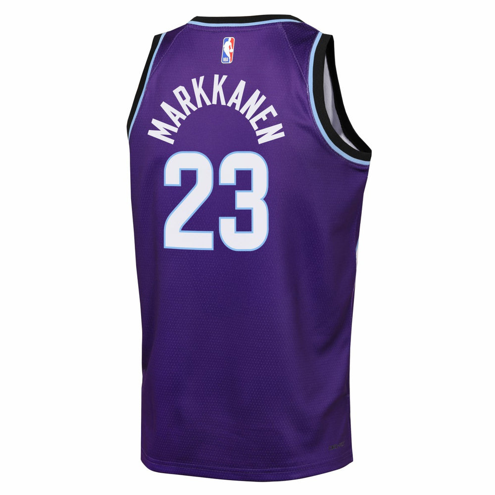 Lauri Markkanen Utah Jazz Youth Icon Edition Swingman Jersey - Purple | Nike outlet
