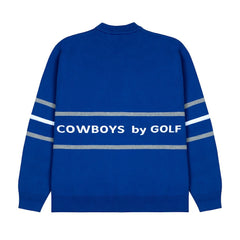 Dallas Cowboys GOLF WANG Jacquard Pullover Sweater - Blue sale