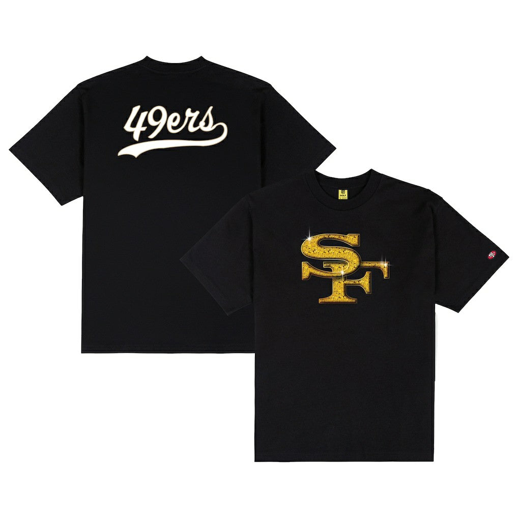 San Francisco 49ers GOLF WANG Cutout T-Shirt - Black sale