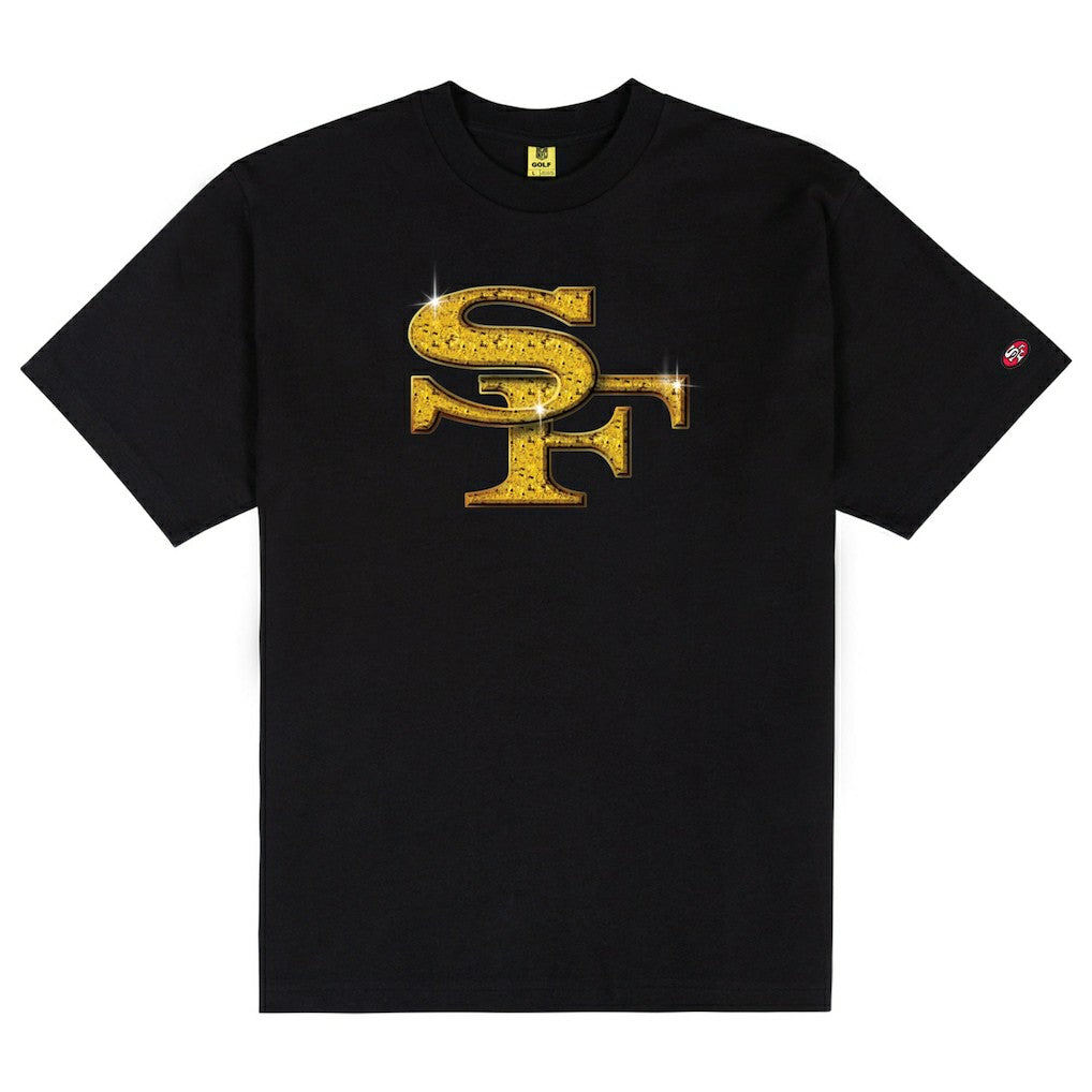 San Francisco 49ers GOLF WANG Cutout T-Shirt - Black sale