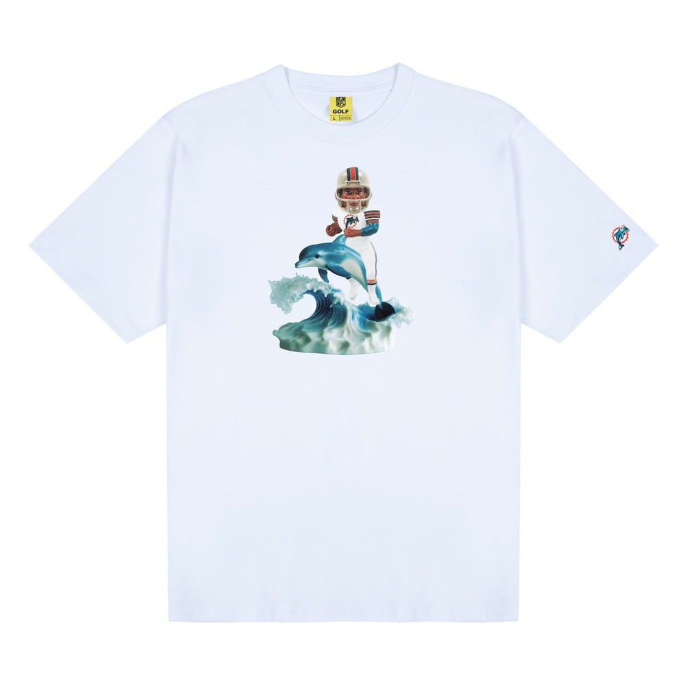 Miami Dolphins GOLF WANG Bobblehead T-Shirt - White online