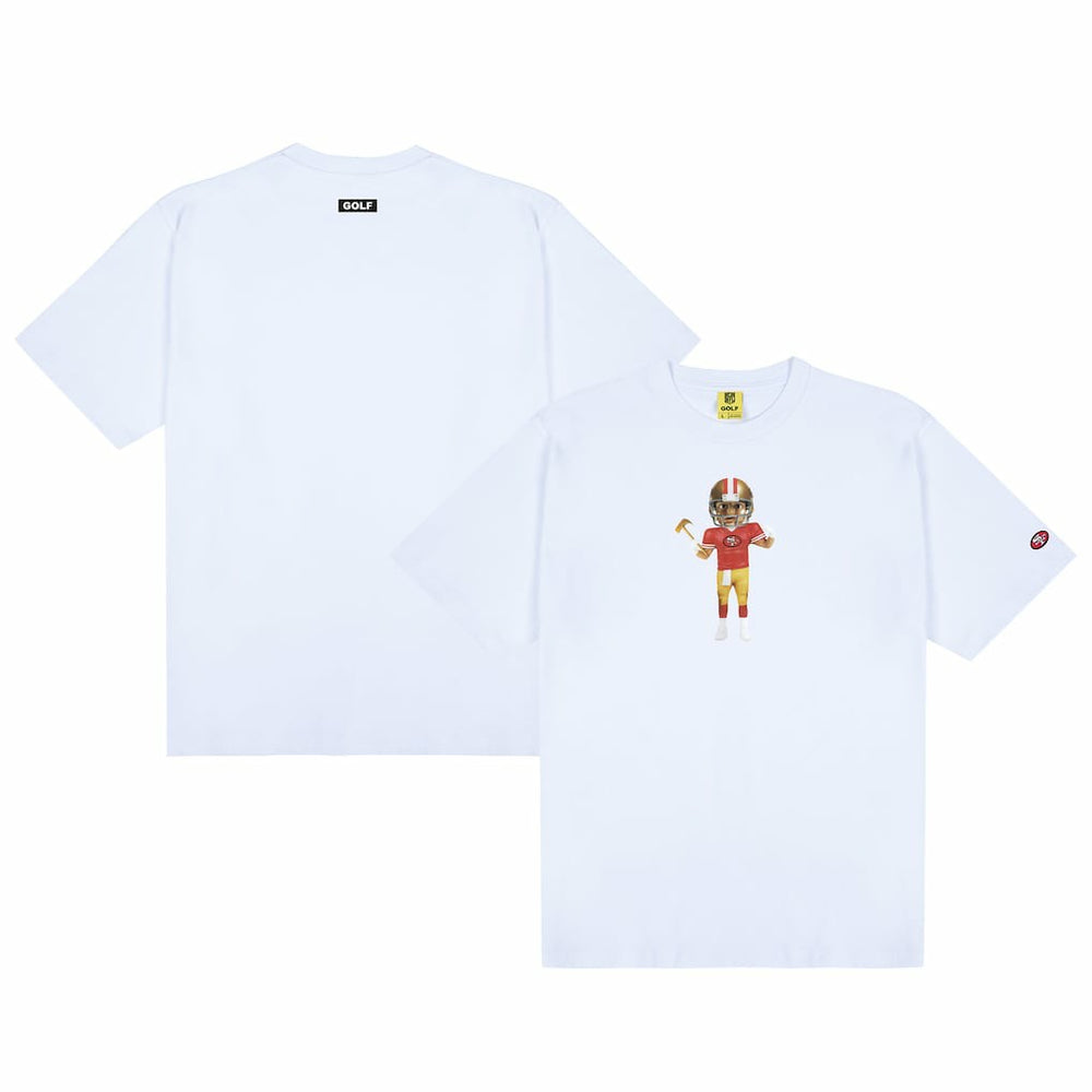 San Francisco 49ers GOLF WANG Bobblehead T-Shirt - White discount
