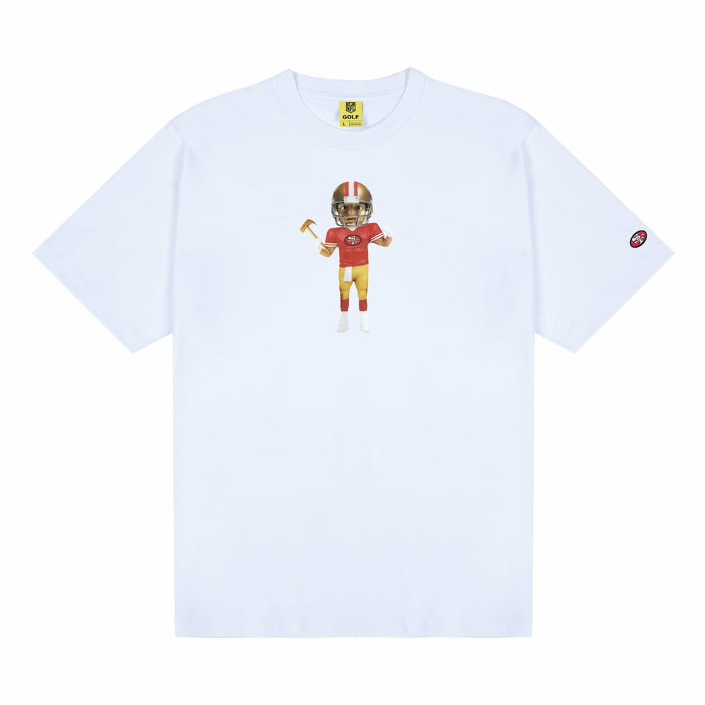 San Francisco 49ers GOLF WANG Bobblehead T-Shirt - White discount