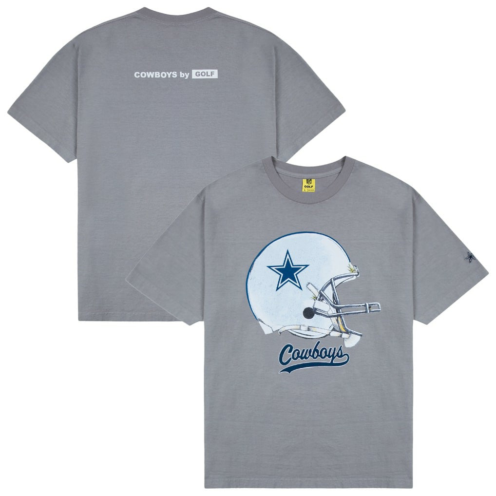 Dallas Cowboys GOLF WANG Helmet T-Shirt - Silver sale