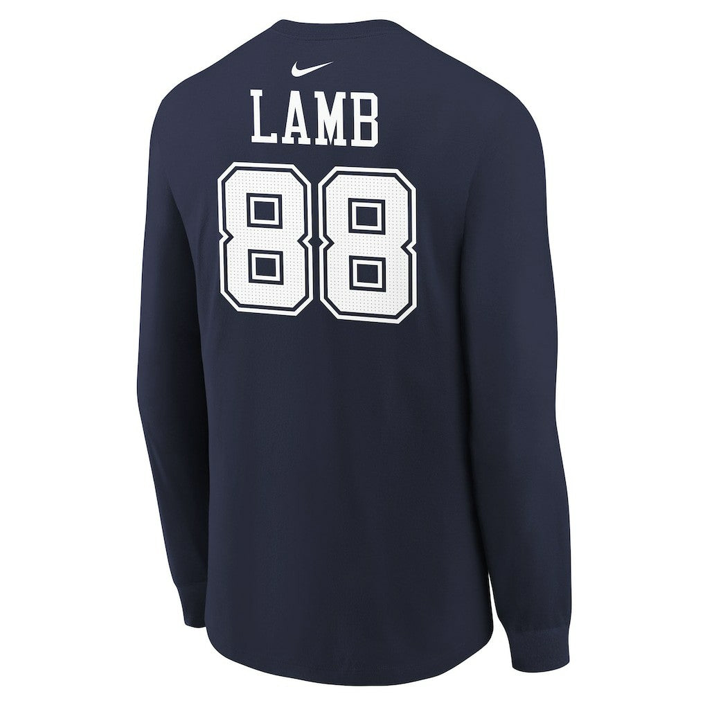 CeeDee Lamb Dallas Cowboys Youth Player Name & Number Long Sleeve T-Shirt - Navy | Nike discount
