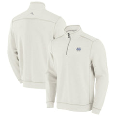 Houston Astros Tommy Bahama Sport Tobago Bay Tri-Blend Half-Zip Sweatshirt - Cream