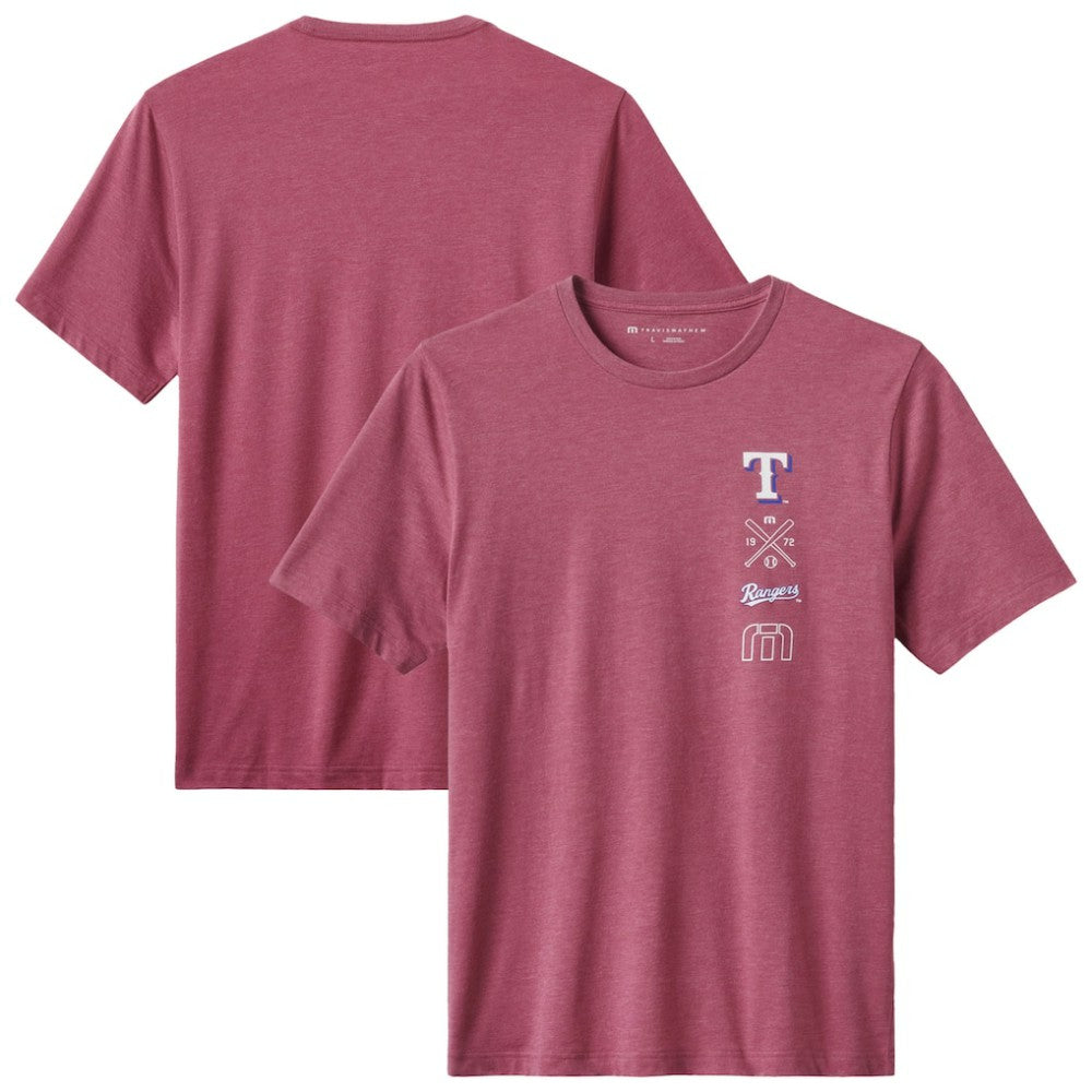 Texas Rangers TravisMathew Sunset Slam 2.0 T-Shirt - Heather Red