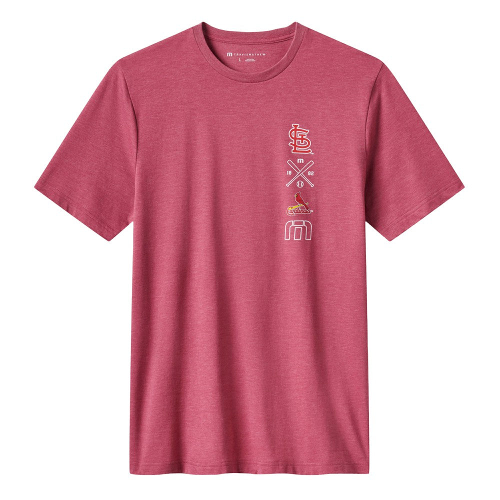 St. Louis Cardinals TravisMathew Sunset Slam 2.0 T-Shirt - Heather Red