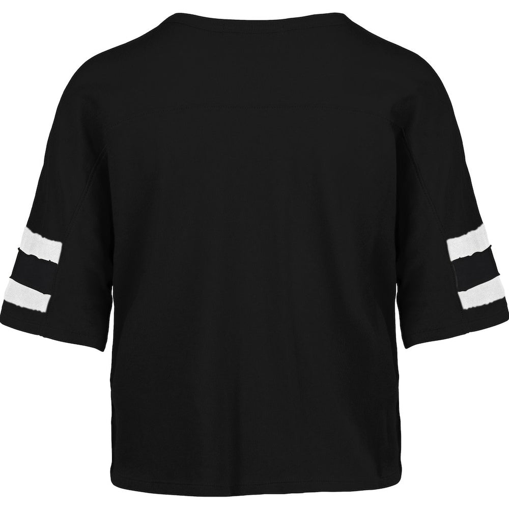 Pittsburgh Steelers '47 Women's Premier Scout Cropped V-Neck T-Shirt - Black on sale