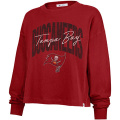 Tampa Bay Buccaneers '47 Women's Muse Sydney Long Sleeve Cropped T-Shirt - Red discount