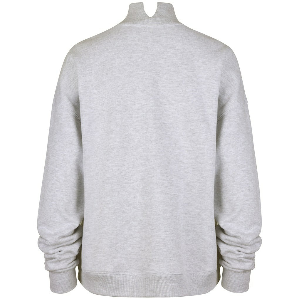 Cleveland Browns '47 Women's Vantage Mock Neck Pullover Sweatshirt - Heather Gray sale