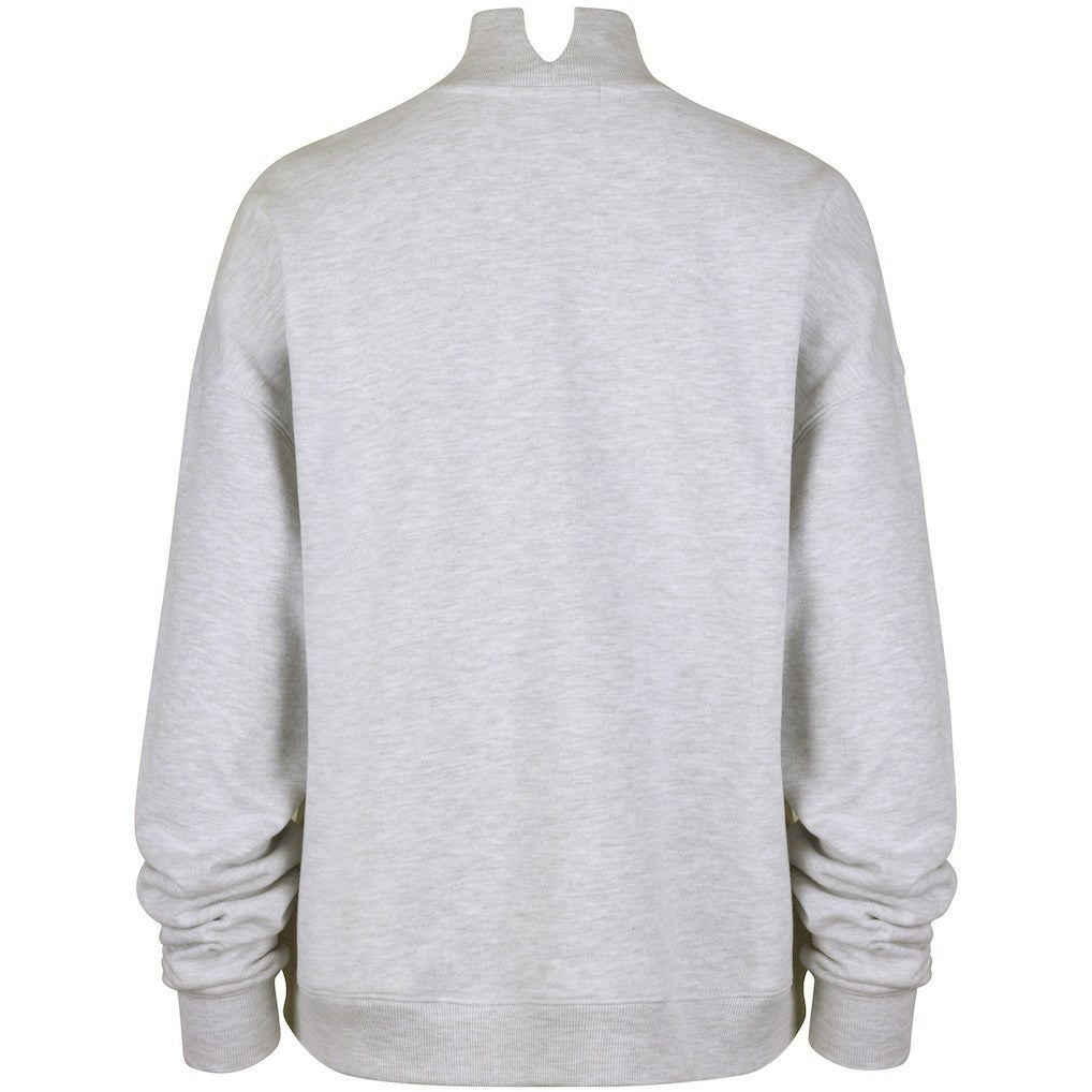 New York Jets '47 Women's Vantage Mock Neck Pullover Sweatshirt - Heather Gray outlet