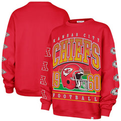 Kansas City Chiefs '47 Women's Go Big Oversized Pullover Sweatshirt - Red discount