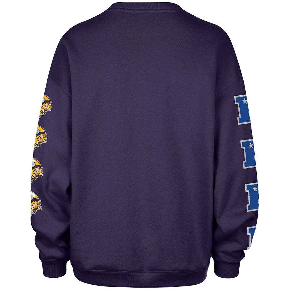 Minnesota Vikings '47 Women's Go Big Oversized Pullover Sweatshirt - Purple cheap