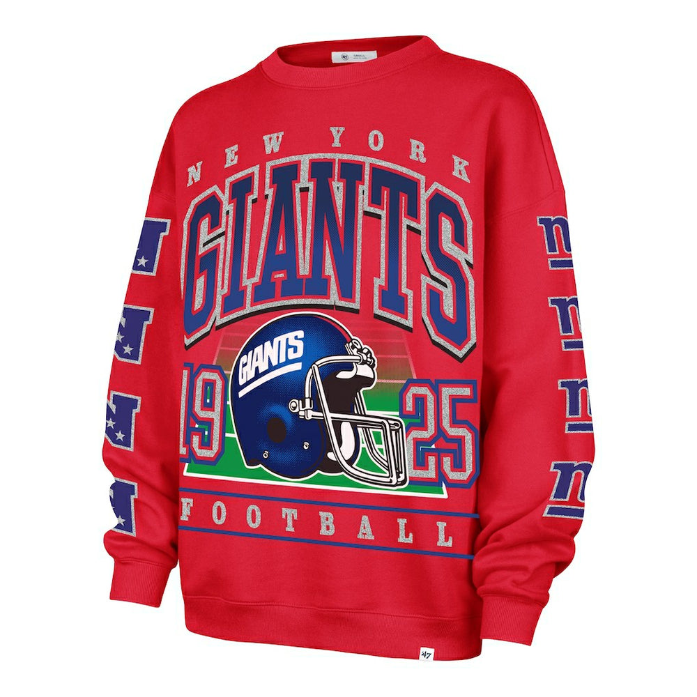 New York Giants '47 Women's Go Big Oversized Pullover Sweatshirt - Red cheap