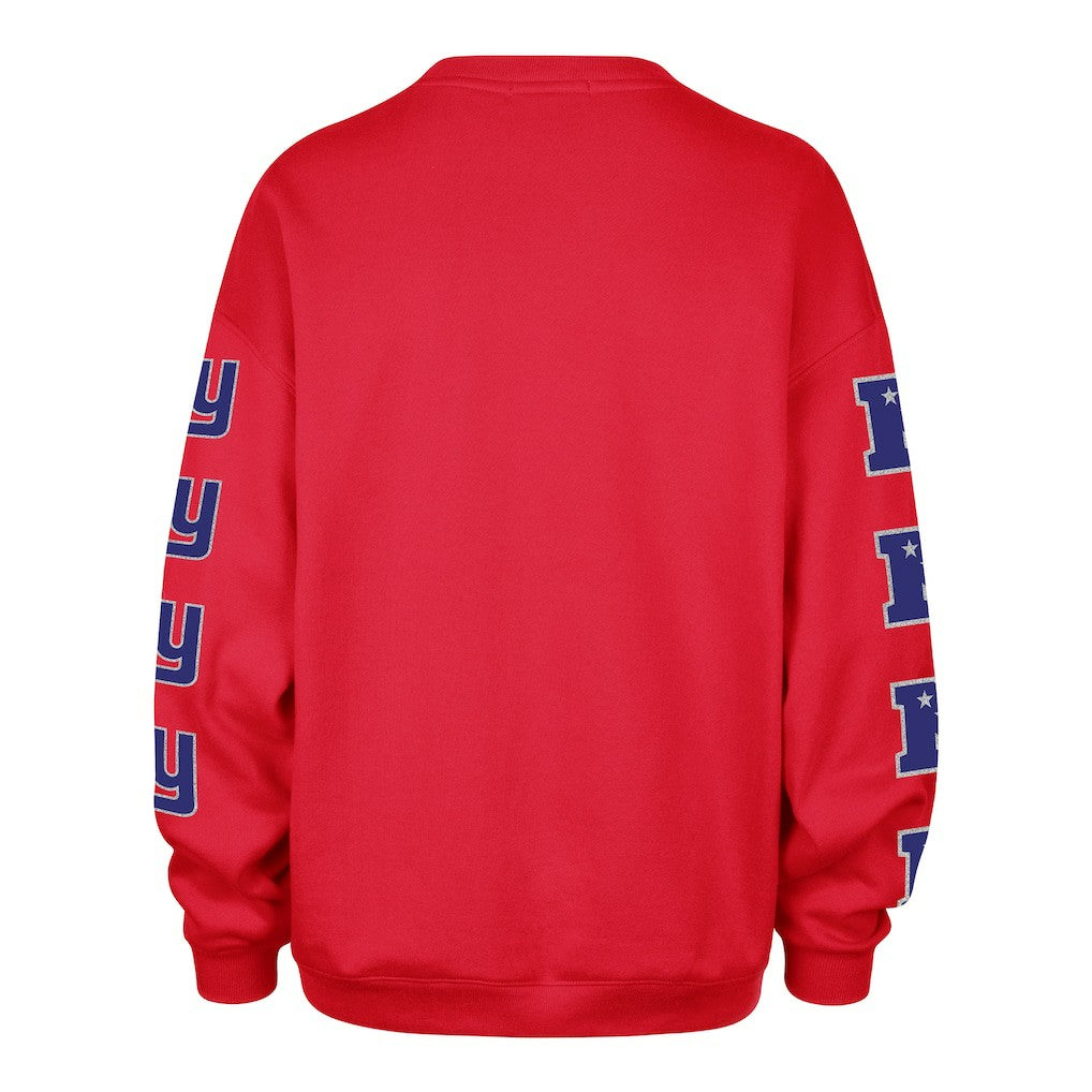 New York Giants '47 Women's Go Big Oversized Pullover Sweatshirt - Red cheap