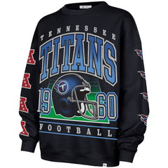 Tennessee Titans '47 Women's Go Big Oversized Pullover Sweatshirt - Navy outlet