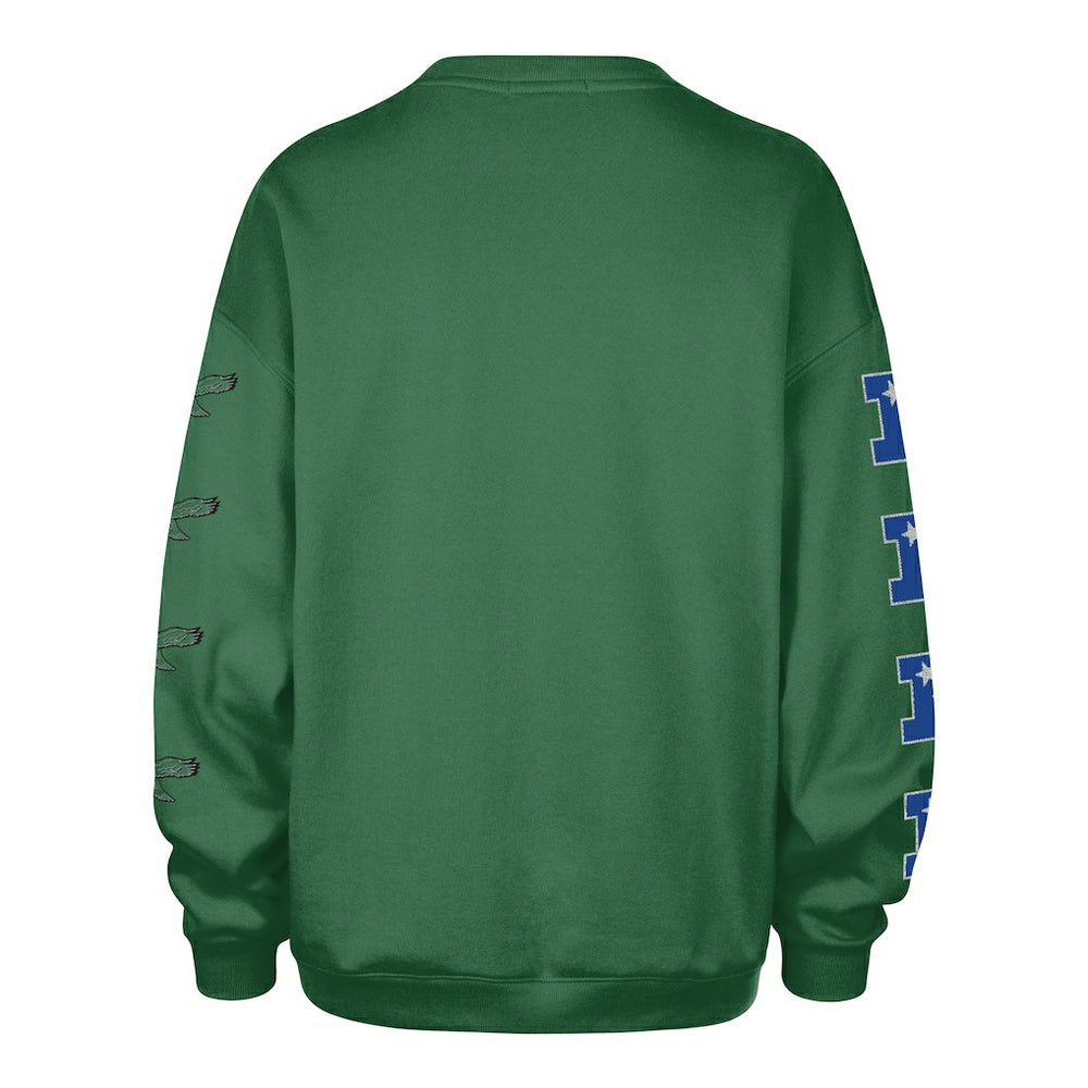 Philadelphia Eagles '47 Women's Go Big Oversized Pullover Sweatshirt - Kelly Green outlet